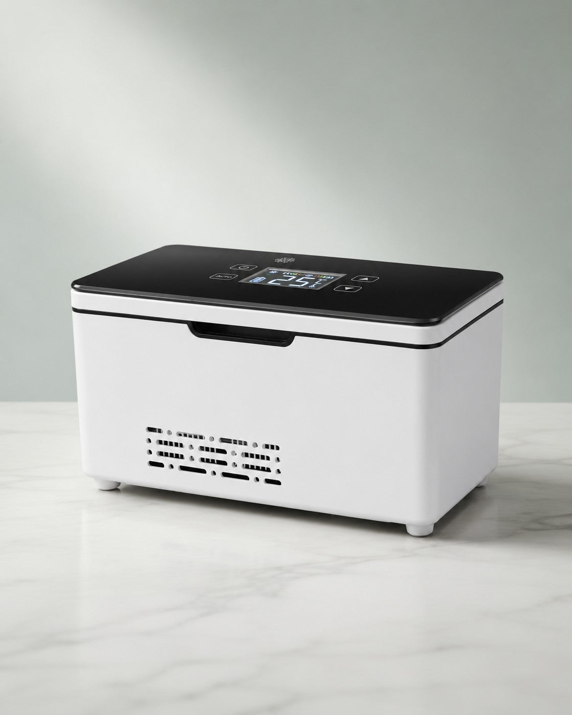 Mini refrigerated cooler with touch screen control
